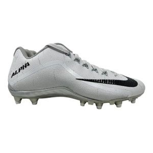 Nike Alpha Pro 2 TD Football Cleats Men Size 11 White Grey Black 719930-101